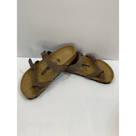 Birkenstock Mayari Birko Flor Regular width, Mocca Sandals Size 7 - Picture 1 of 9